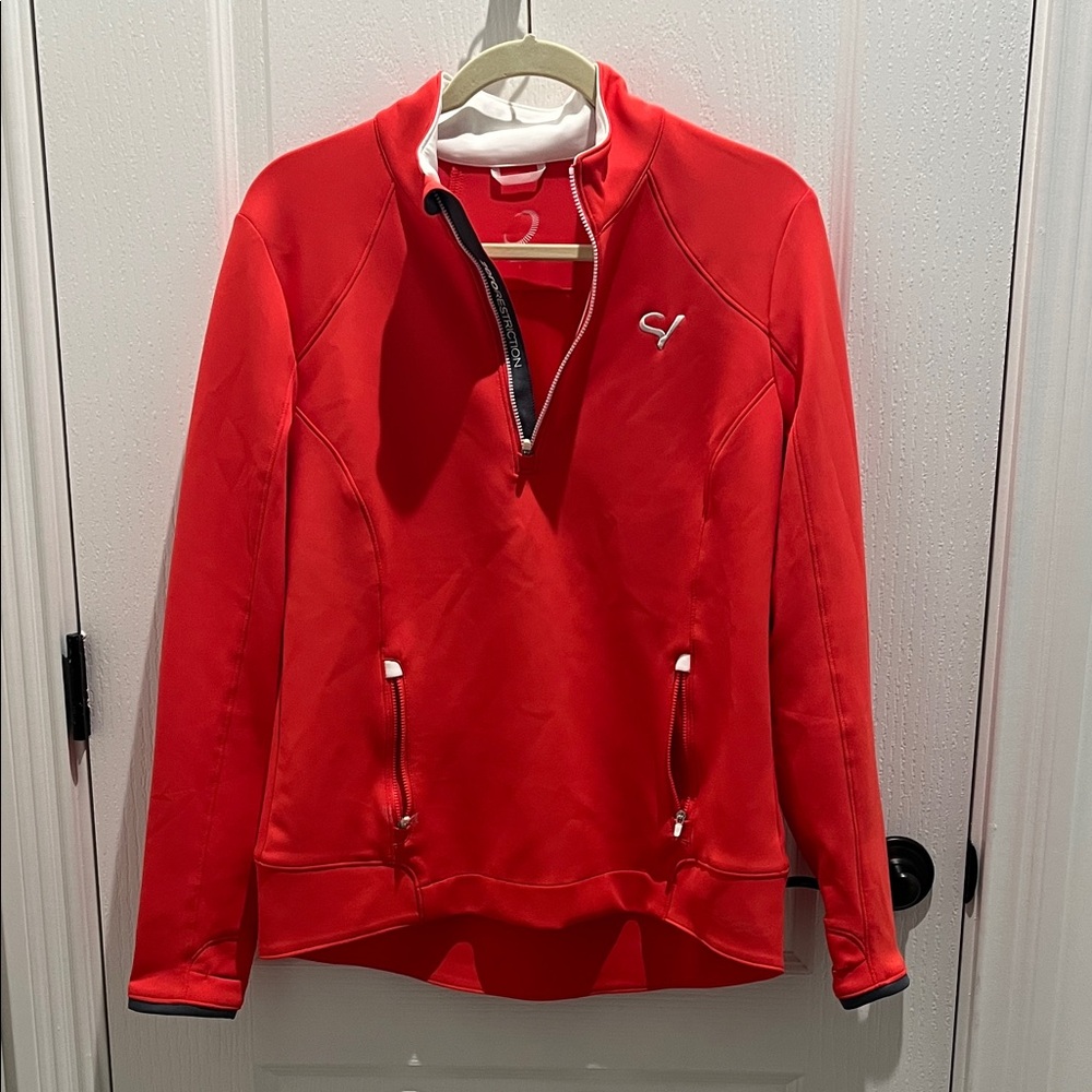 Orange Golf Quarter-Zip Pullover - image 1